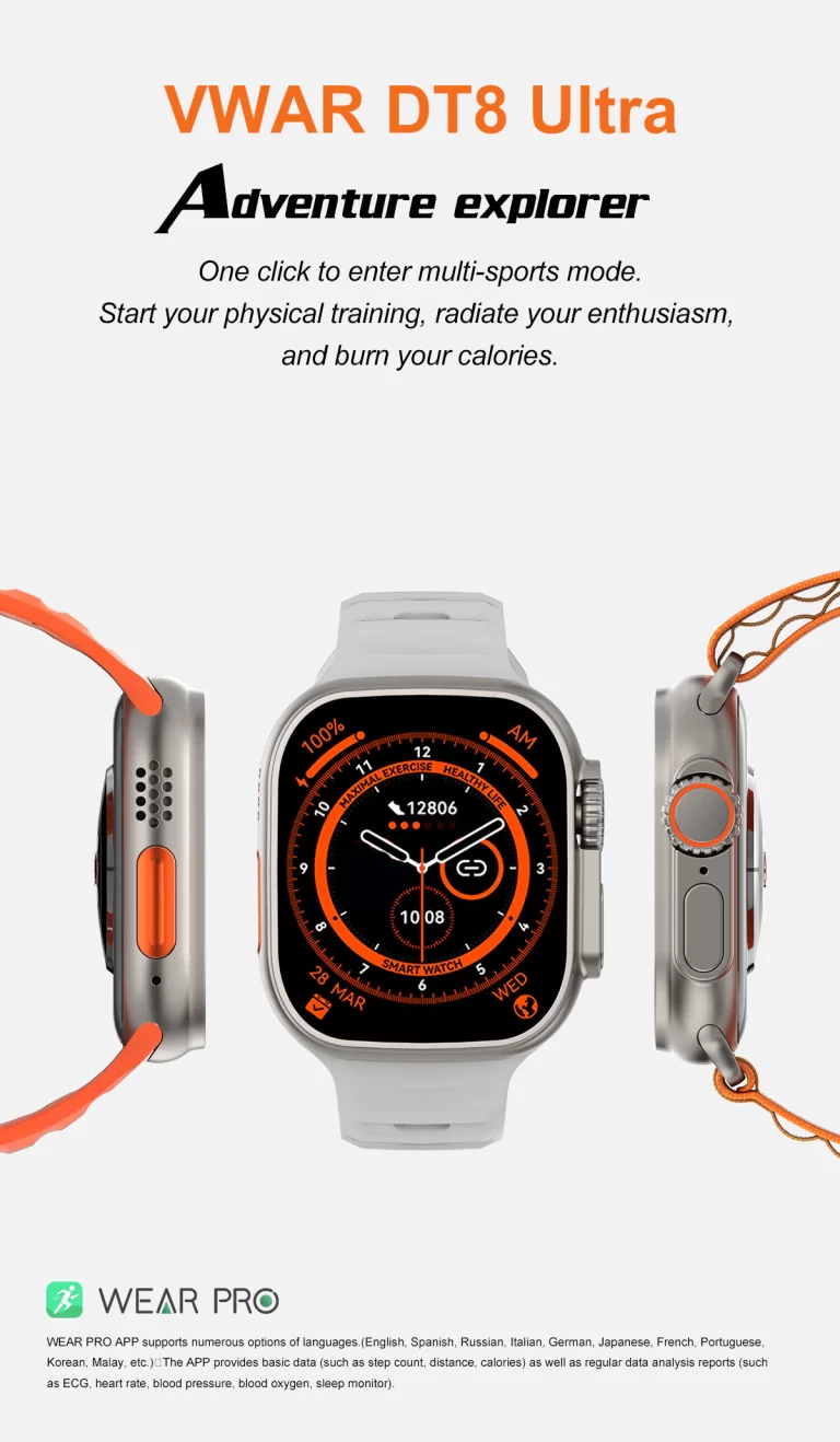 DT NO.1 DT8 Ultra Smart Watch