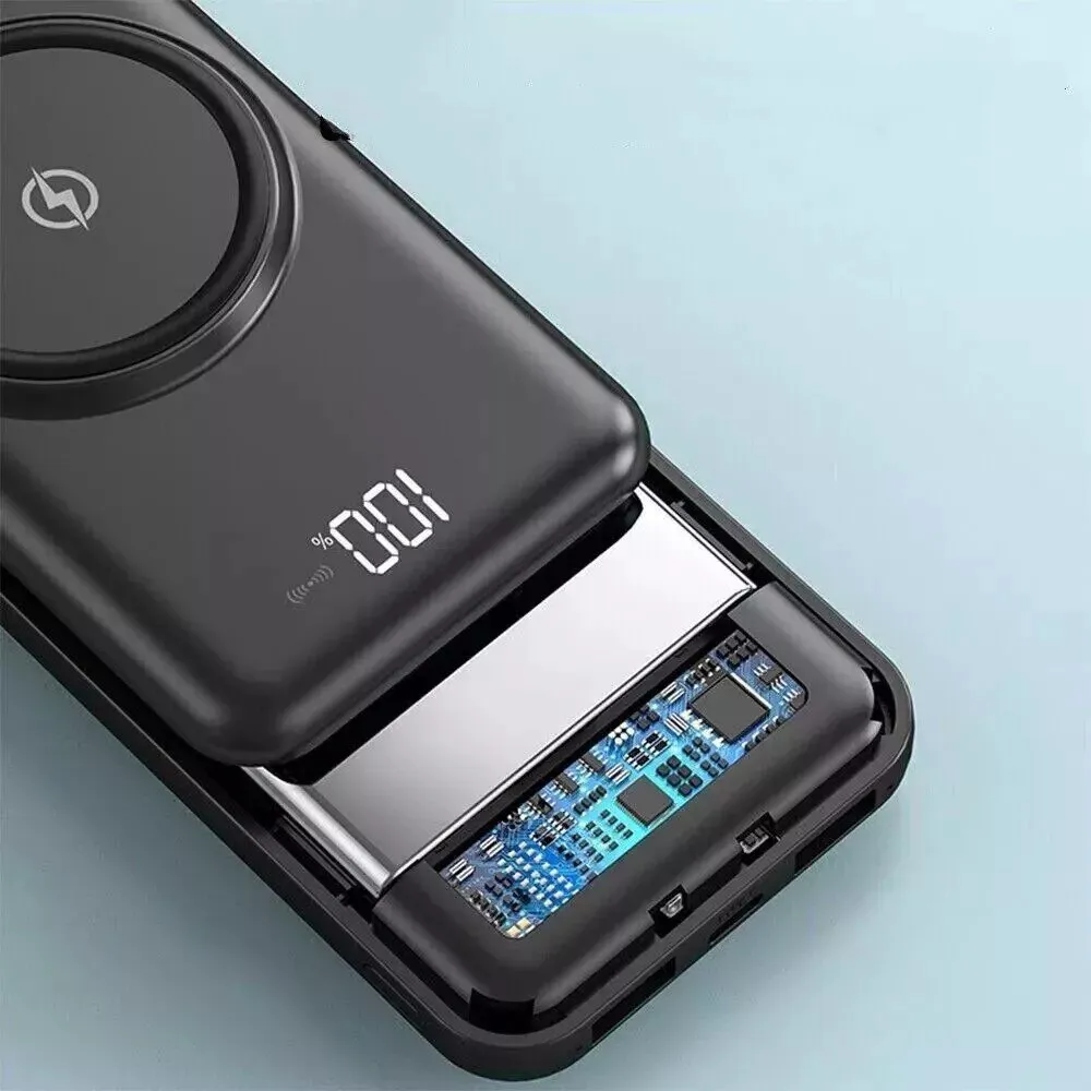 RECRSI RE-PB027 Power Wireless Bank - 10000mAh - Black - Image 2