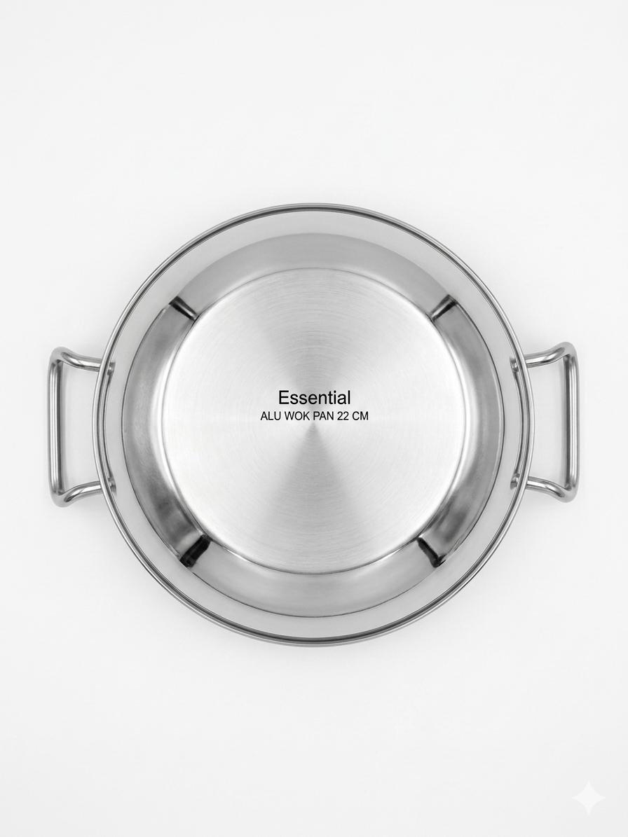 Essential Stainless Steel Fancy Karai 26 cm - Image 2