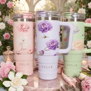 Uylee floral insulated tumbler