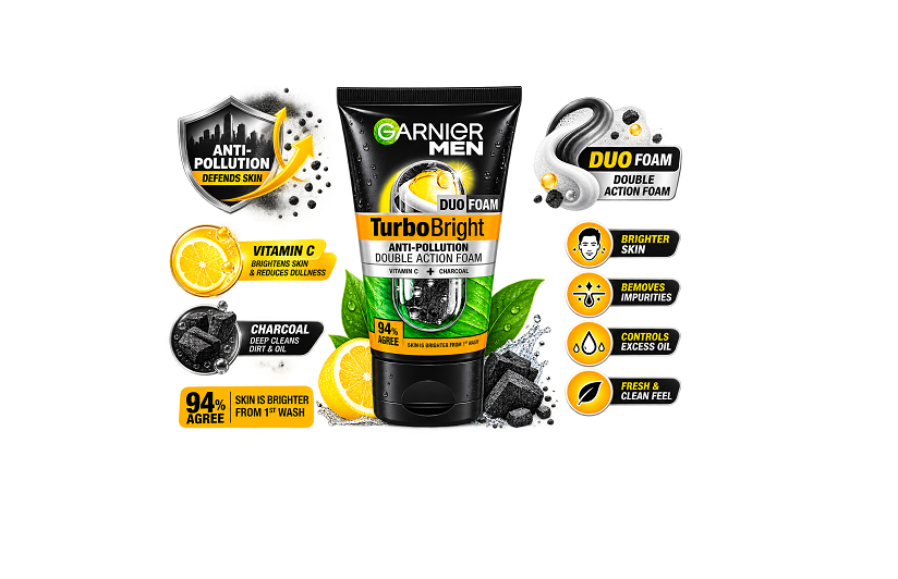 Garnier Men Turbo bright Double Action Face Wash - Image 2