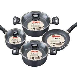 Kiam Classic 7-Piece Non-Stick Marble Coated Cookware Set