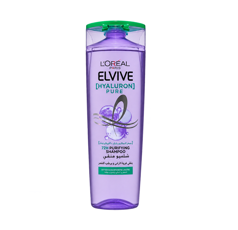 LOreal Paris Hyaluron Pure 72h Purifying Shampoo - 400ml (Saudi Arabia)