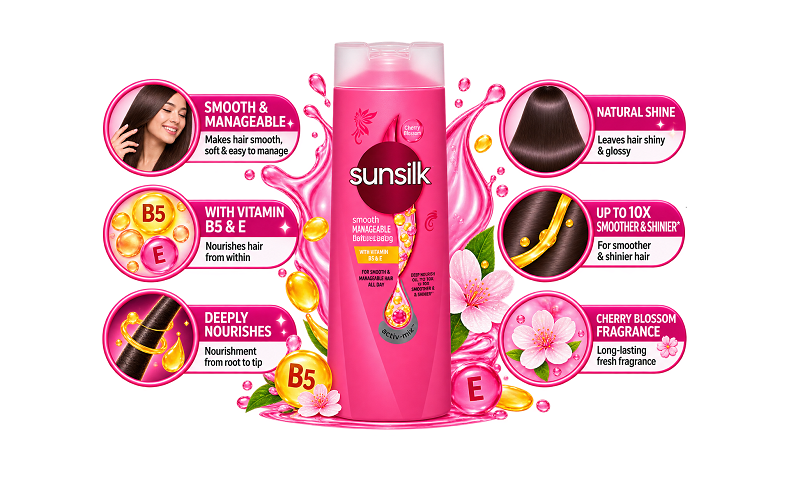 Sunsilk Smooth and Manageable Shampoo 300ml - Image 2