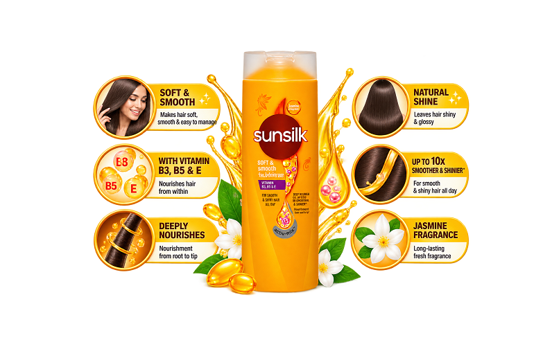 Sunsilk Soft & Smooth Shampoo Active-Infusion- 300 ML - Image 3