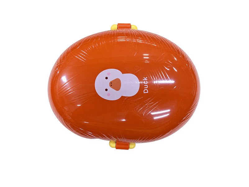 Mango Shaped Lunch Box with Partition & Spork, Insulated Tiffin Box - Image 4