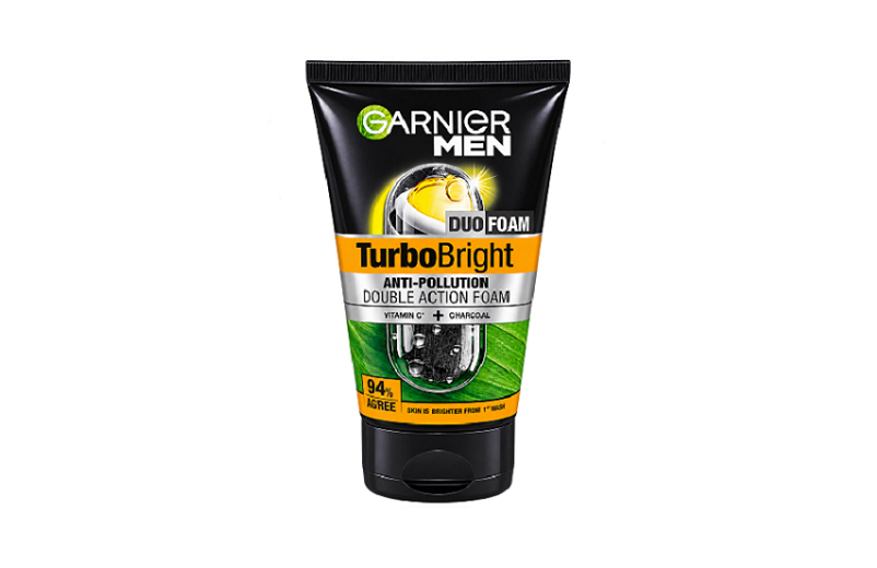 Garnier Men Turbo bright Double Action Face Wash