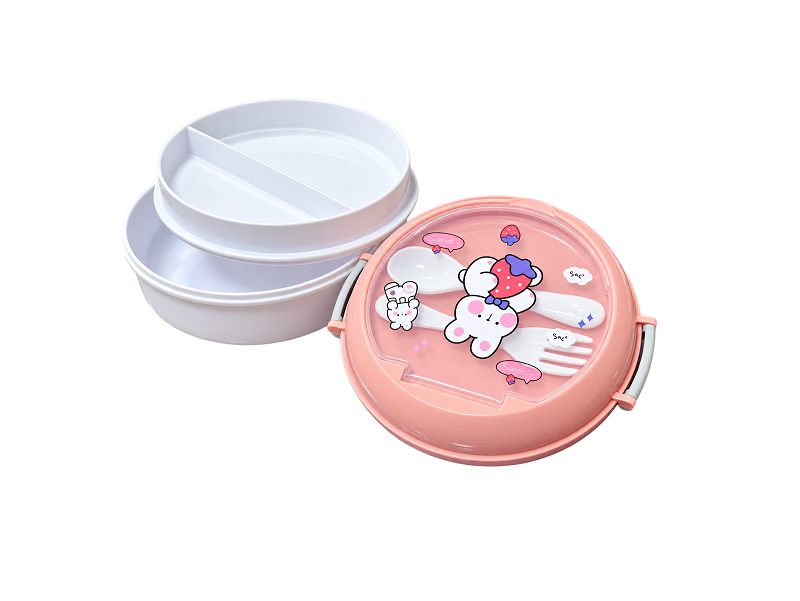 Round Cartoon Themed Kids Lunch Pack - Image 2