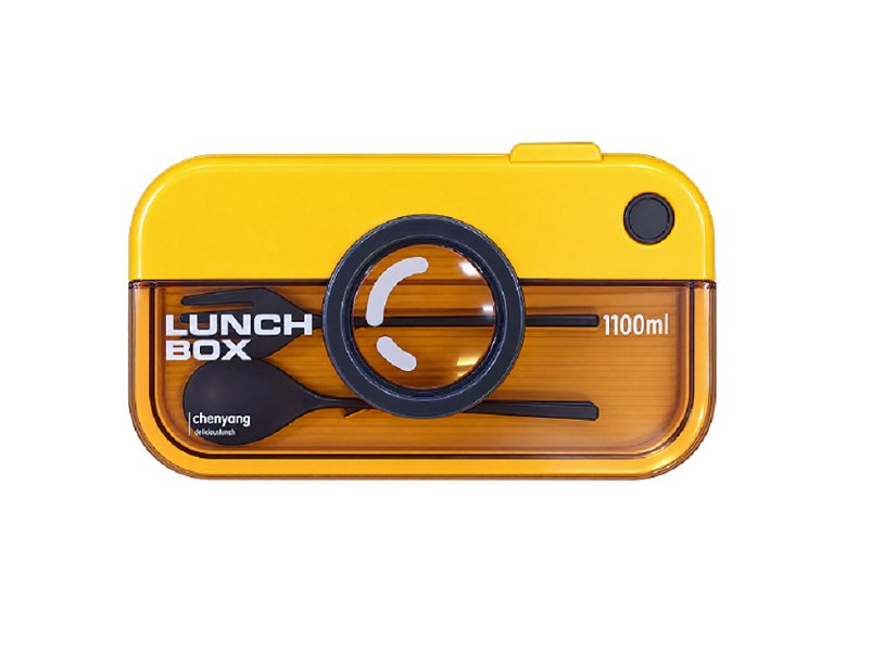 Lunch Box Microwavable with Fork Spoon 2