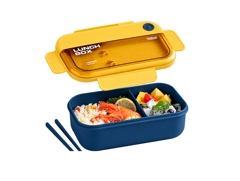 Lunch Box Microwavable with Fork Spoon 2 - Image 2