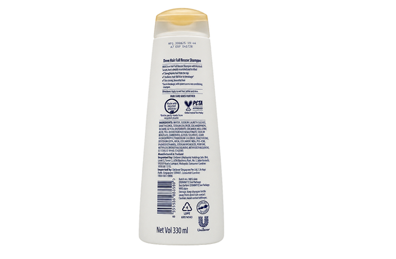 Dove Ultra Care Shampoo – Hair Fall Rescue : 330ml - Image 2