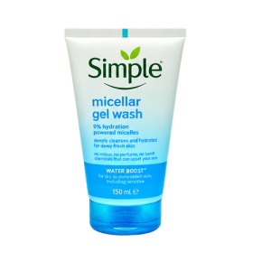 SIMPLE Water Boost Micellar Facial Gel Wash -150ML (UK)